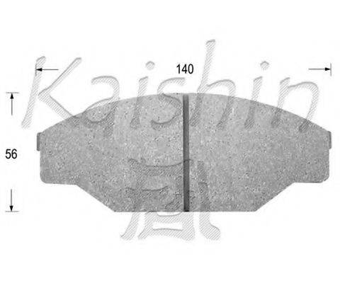 KAISHIN D2069 Комплект гальмівних колодок, дискове гальмо