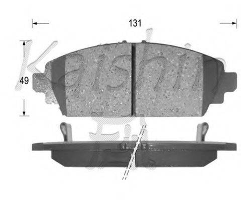 KAISHIN FK5131 Комплект гальмівних колодок, дискове гальмо