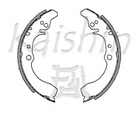 KAISHIN K0035 Комплект гальмівних колодок