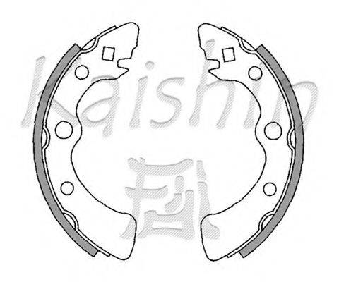 KAISHIN K5504 Комплект гальмівних колодок