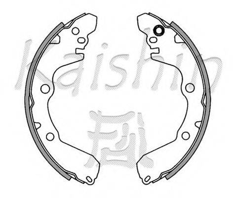 KAISHIN K6687 Комплект гальмівних колодок