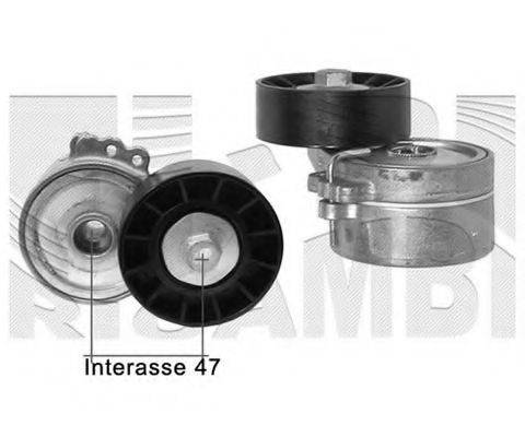 KM INTERNATIONAL FI12580 Натягувач ременя, клинового зубча