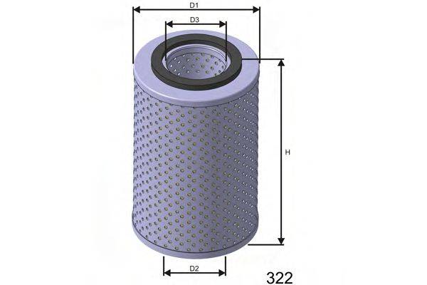 MISFAT L538 Масляний фільтр