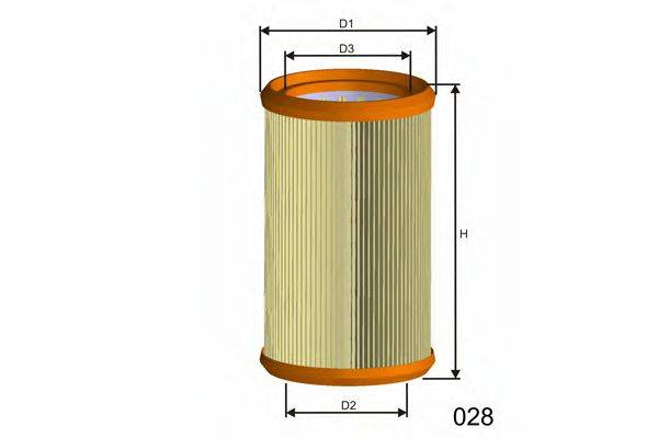 MISFAT R441 Повітряний фільтр