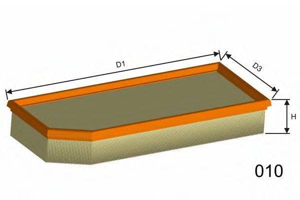 MISFAT P405 Повітряний фільтр