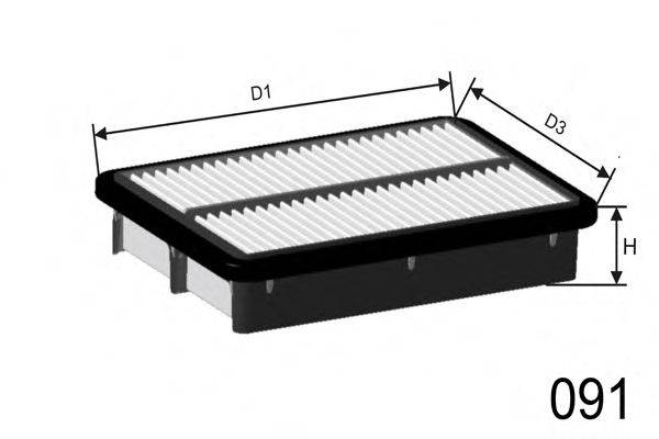 MISFAT P549 Повітряний фільтр