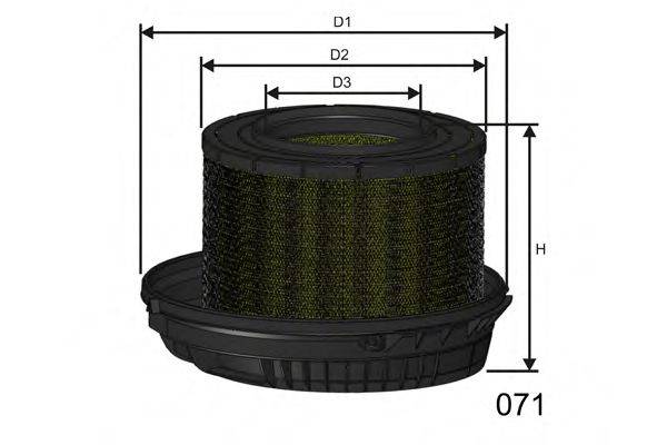 MISFAT R469 Повітряний фільтр