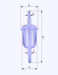 UNICO FILTER FI3142 Паливний фільтр