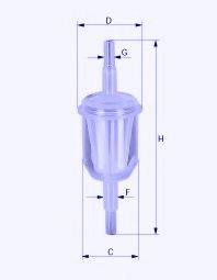 UNICO FILTER FI31042 Паливний фільтр