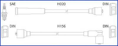 HITACHI 134227 Комплект дротів запалювання