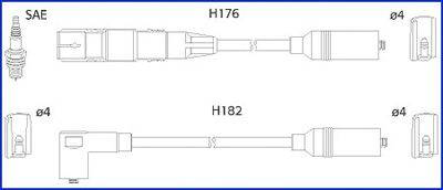 HITACHI 134817 Комплект дротів запалювання