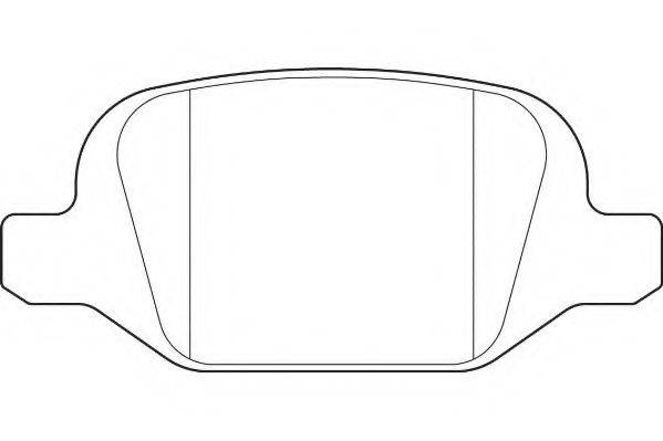 WAGNER WBP23601A Комплект гальмівних колодок, дискове гальмо
