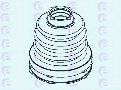ERT 500436 Комплект пильника, приводний вал