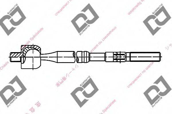 DJ PARTS DR1102 Осьовий шарнір, рульова тяга