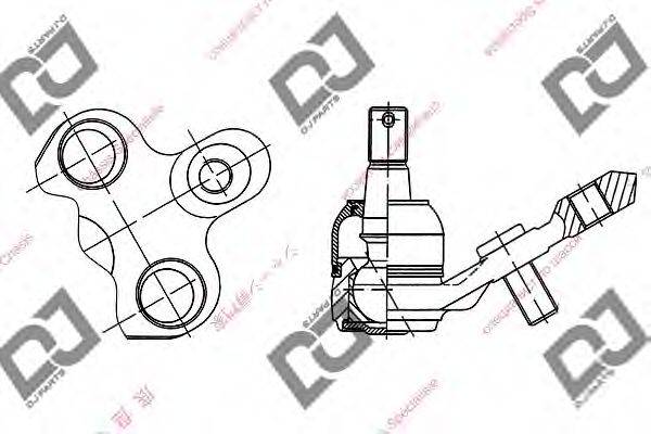 DJ PARTS DB1260 несучий / напрямний шарнір