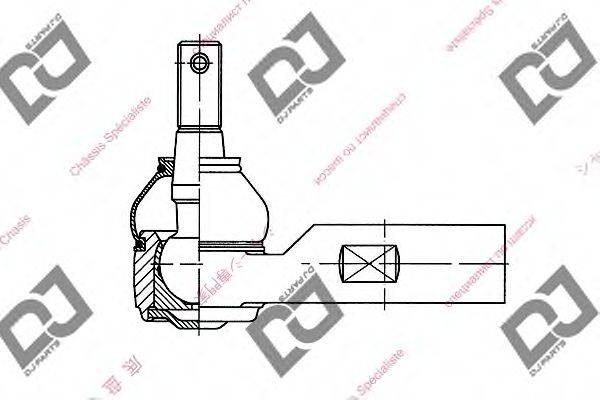 DJ PARTS DE1003 Наконечник поперечної кермової тяги