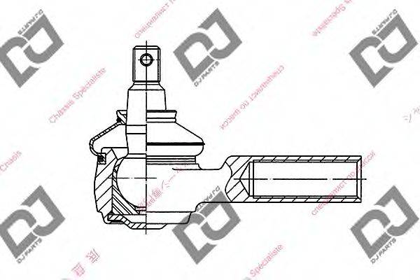 DJ PARTS DE1086 Наконечник поперечної кермової тяги