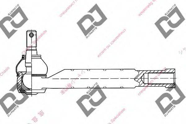 DJ PARTS DE1195 Наконечник поперечної кермової тяги