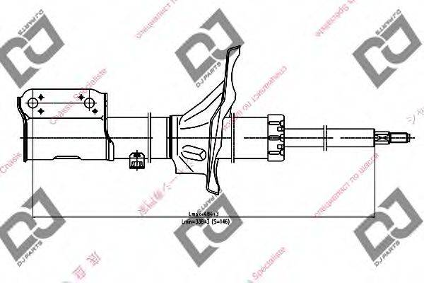 DJ PARTS DS1157HS Амортизатор