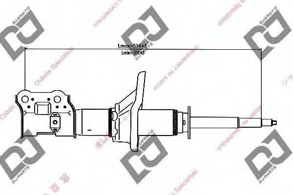 DJ PARTS DS1257GS Амортизатор