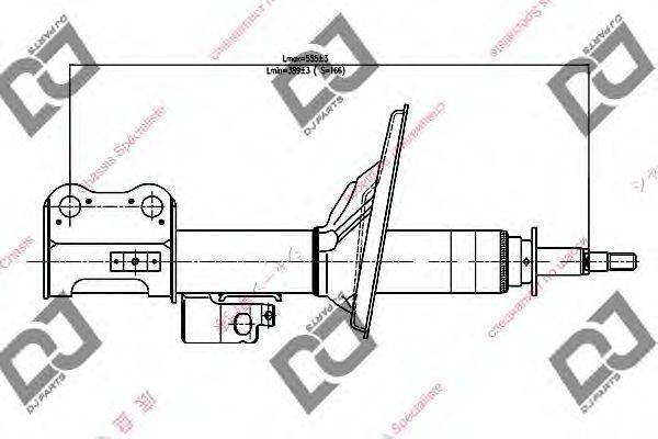 DJ PARTS DS1067GS Амортизатор