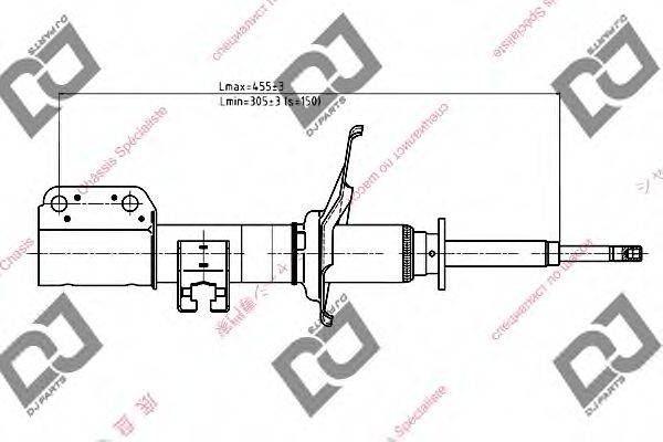 DJ PARTS DS1076GS Амортизатор