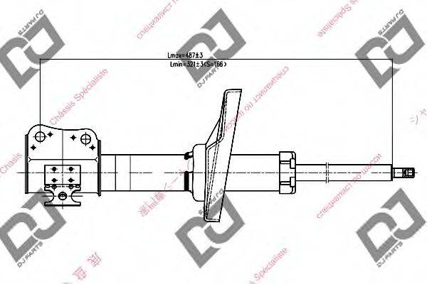 DJ PARTS DS1083GS Амортизатор