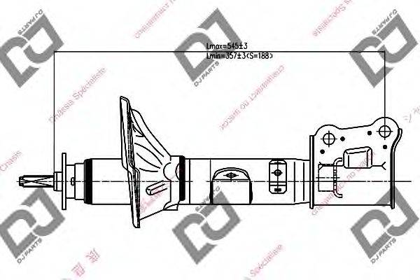 DJ PARTS DS1276GS Амортизатор