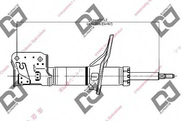 DJ PARTS DS1293GS Амортизатор