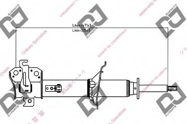 DJ PARTS DS1336GS Амортизатор