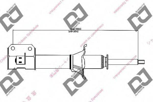 DJ PARTS DS1341GS Амортизатор