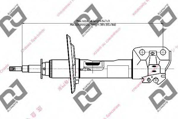 DJ PARTS DS1490GS Амортизатор