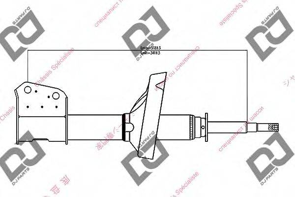 DJ PARTS DS1409GS Амортизатор