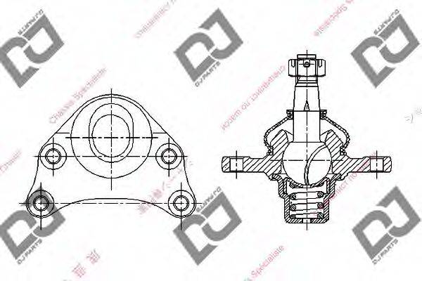 DJ PARTS DB1013 несучий / напрямний шарнір