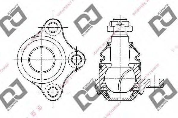 DJ PARTS DB1037 несучий / напрямний шарнір