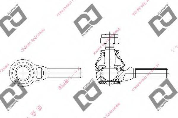 DJ PARTS DE1345 Наконечник поперечної кермової тяги