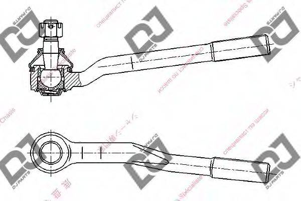 DJ PARTS DE1015 Наконечник поперечної кермової тяги