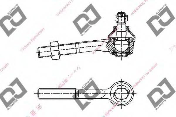 DJ PARTS DE1031 Наконечник поперечної кермової тяги