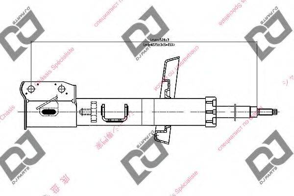 DJ PARTS DS1404GS Амортизатор