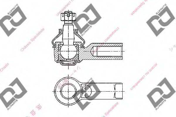 DJ PARTS DE1049 Наконечник поперечної кермової тяги