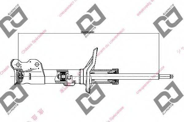 DJ PARTS DS1363GS Амортизатор