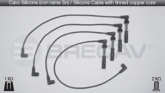 BRECAV 02521 Комплект дротів запалювання