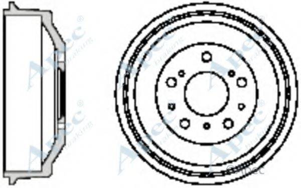 APEC BRAKING DRM9705 Гальмівний барабан