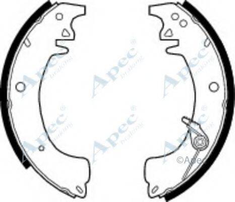 APEC BRAKING SHU453 Гальмівні колодки