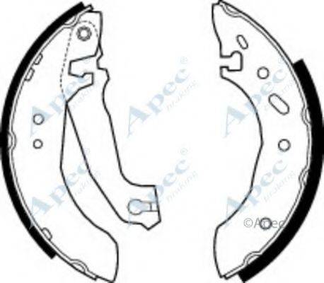 APEC BRAKING SHU488 Гальмівні колодки