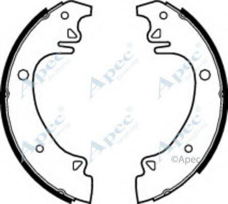 APEC BRAKING SHU335 Гальмівні колодки