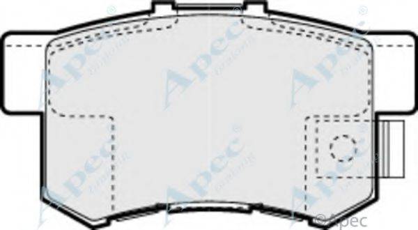 APEC BRAKING PAD1010 Комплект гальмівних колодок, дискове гальмо