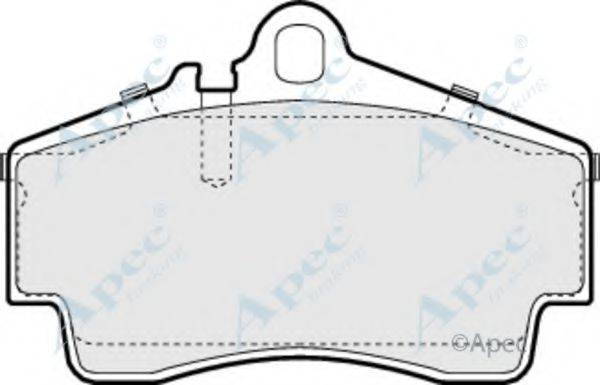 APEC BRAKING PAD1029 Комплект гальмівних колодок, дискове гальмо