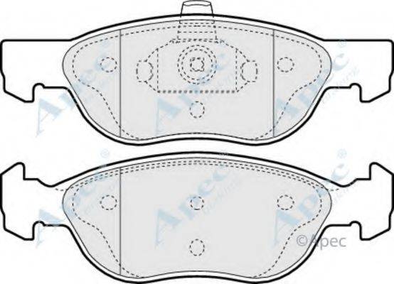 APEC BRAKING PAD1114 Комплект гальмівних колодок, дискове гальмо