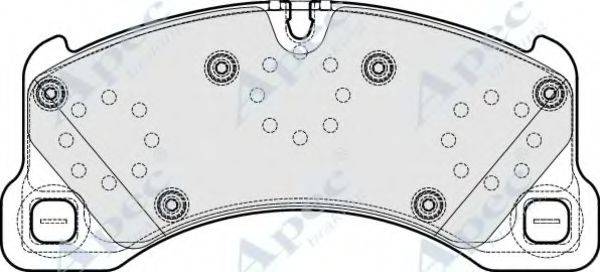 APEC BRAKING PAD1670 Комплект гальмівних колодок, дискове гальмо